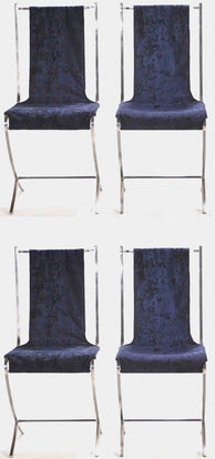 Set of four chairs by Pierre Cardin for Maison Jansen 1970s