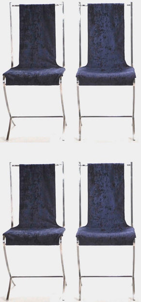 Set de 4 chaises Pierre Cardin pour Maison Jansen années 70