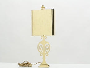Lampe neoclassique en laiton de la Maison Charles années 70