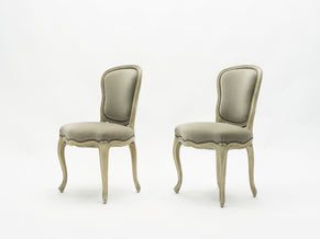 Paire de chaises néo-classiques Louis XVI Maison Jansen 1940