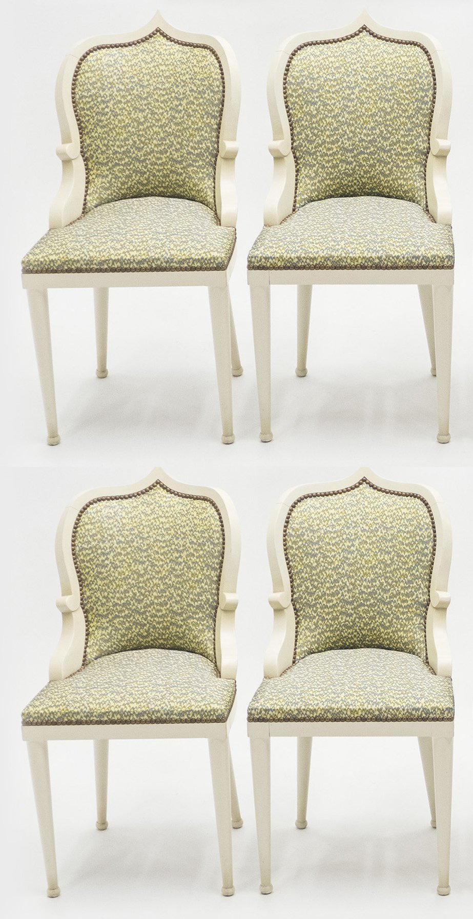 Rare set of four Garouste & Bonetti ‘Palace’ dining chairs 1980