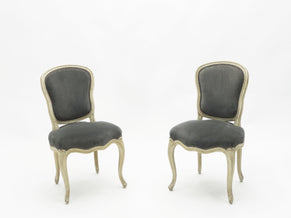 Paire de chaises néo-classiques Louis XV Maison Jansen 1940
