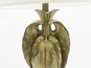 French bronze Art deco brass lamp 1920s