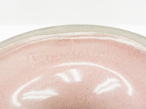 Signed French Jacques et Dani Ruelland Ceramic cup in Pale Rose 1960