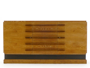 Signed Louis Majorelle Art Deco cerused oak sideboard 1920s