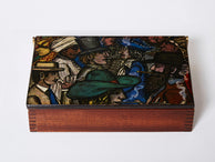 Boîte en acajou et bois peint par Piero Fornasetti 1950
