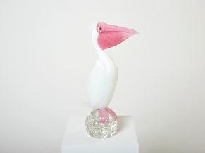 Pino Signoretto Pelican murano glass sculpture 1970
