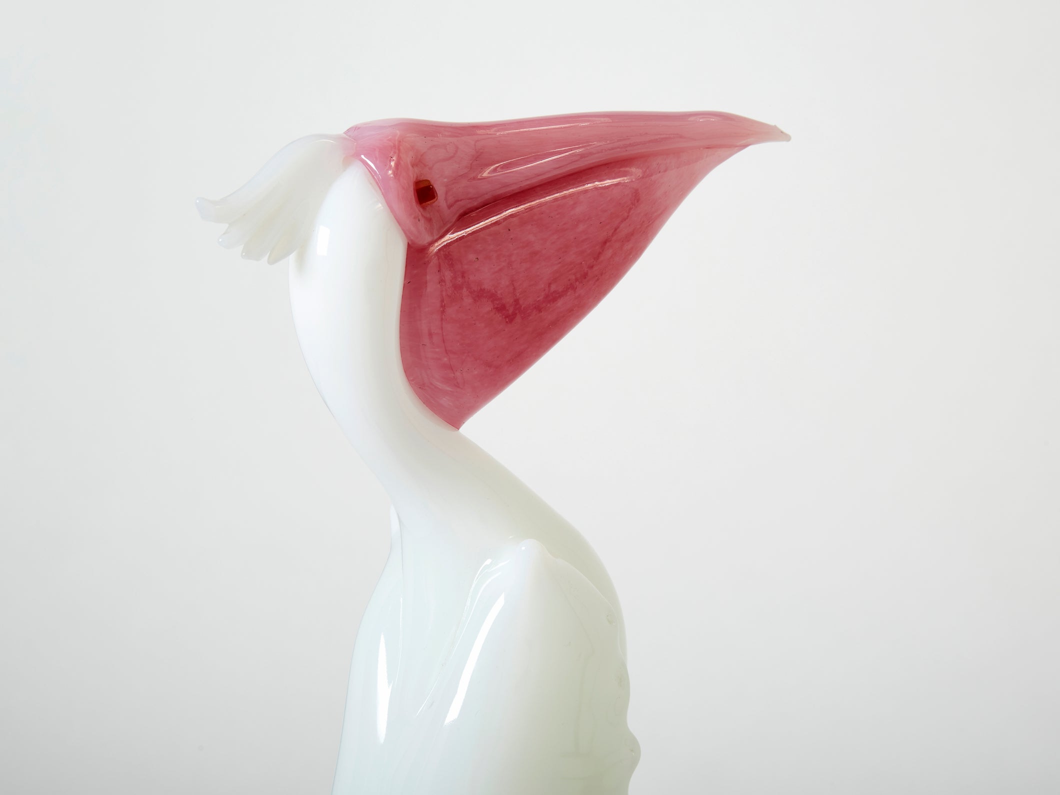 Pino Signoretto Pelican murano glass sculpture 1970