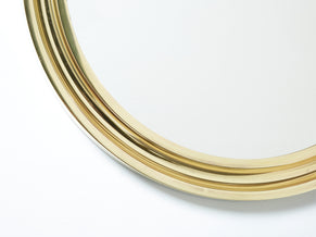 Italian brass mirror by Sergio Mazza for Artemide 1960s