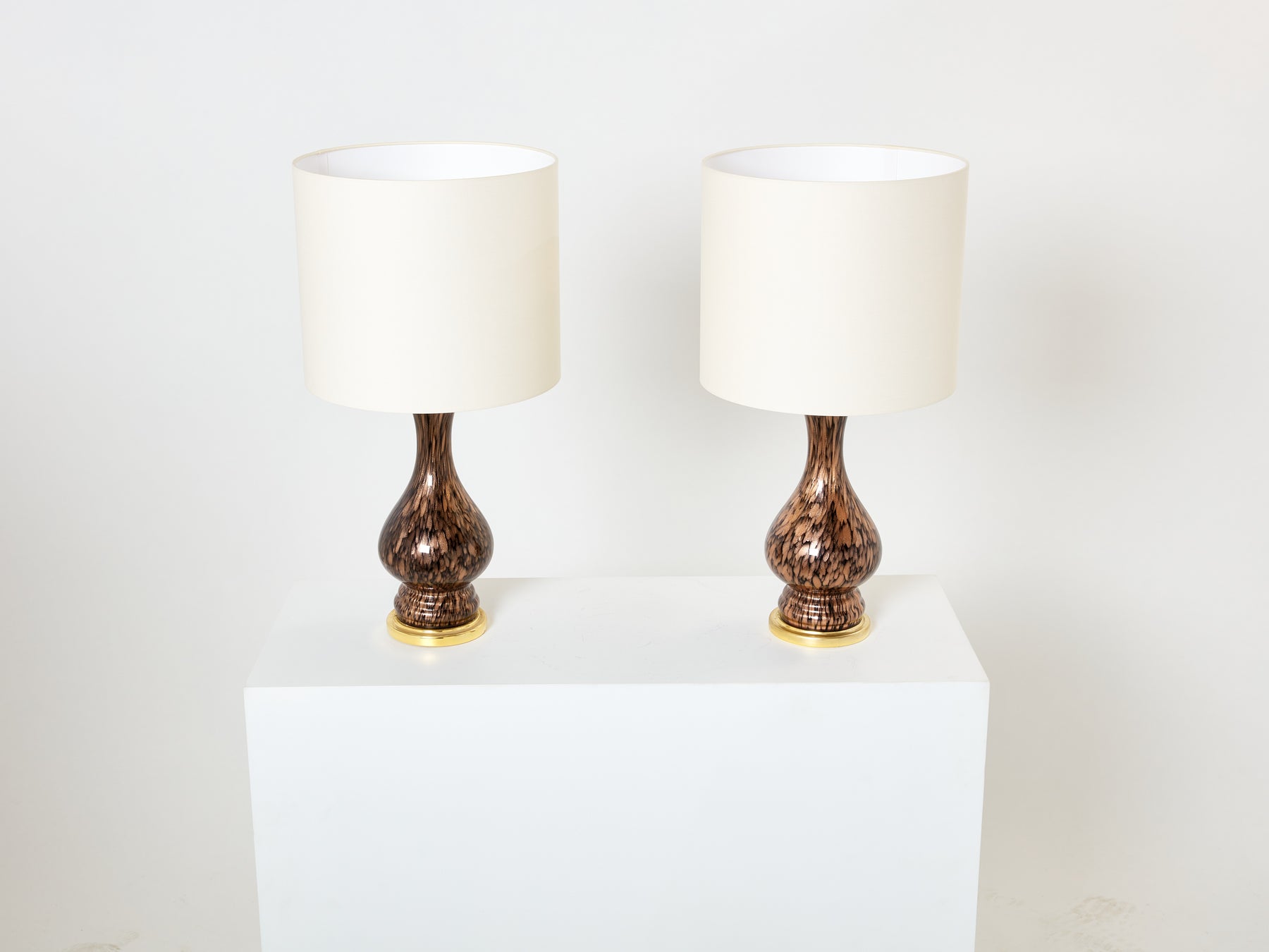 Paire de lampes verre Murano de Vincenzo Nason 1960