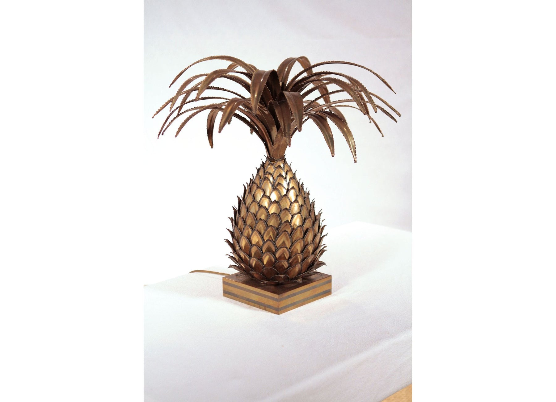 Lampe ananas Maison Jansen 1970